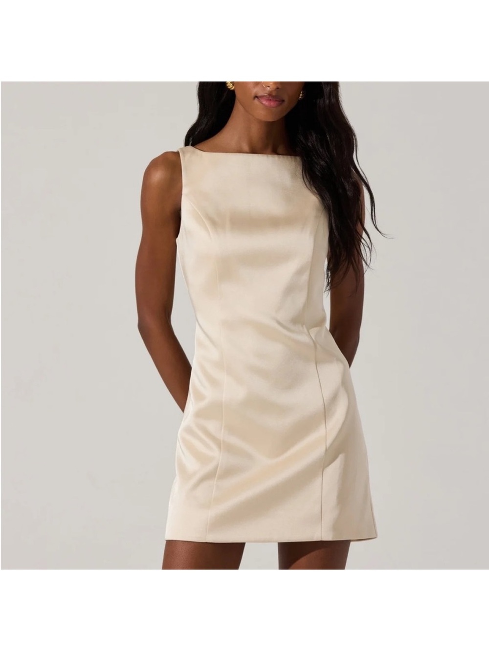 ASTR The Label Alisanne Satin Mini Dress size small bridal wedding‎ rehearsal